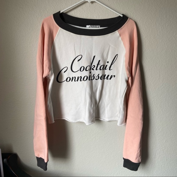 Wildfox Cocktail Connoisseur Monte Cropped Sweater - Picture 3 of 7